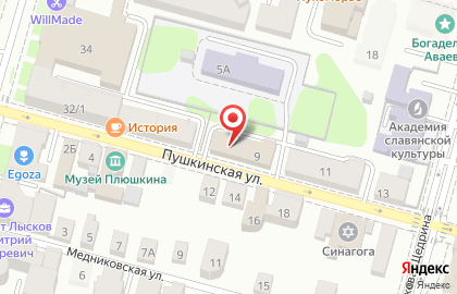 Производственно-торговая компания Бизнес Тренд на Пушкинской улице на карте