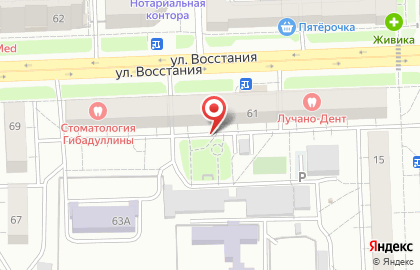 Фабрика качества на улице Восстания на карте