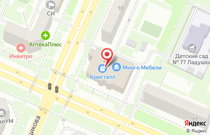 Ювелирный магазин Золото России в Калининском районе на карте