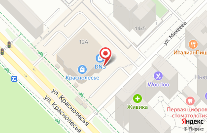 Транспортная компания Вираж на улице Краснолесья на карте