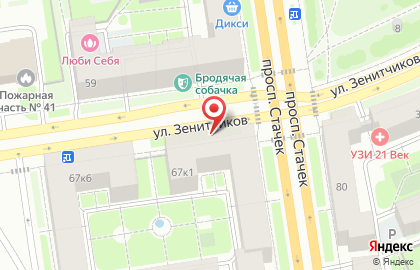 Рюмочная У Петровича на проспекте Стачек на карте