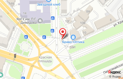 Ресторан уличной еды GD в Ярославле на карте