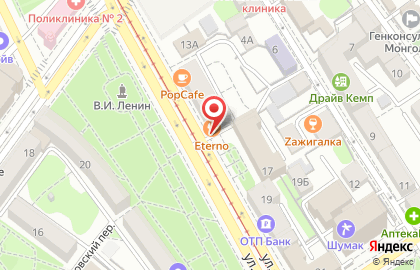 Ресторан Eterno в Кировском районе на карте