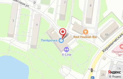 Супермаркет Пятёрочка в Москве на карте