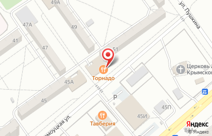 Кафе Торнадо на Оломоуцкой улице на карте
