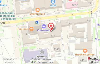 1C на улице Дзержинского на карте