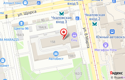 Сеть центров в Чкаловском районе на карте