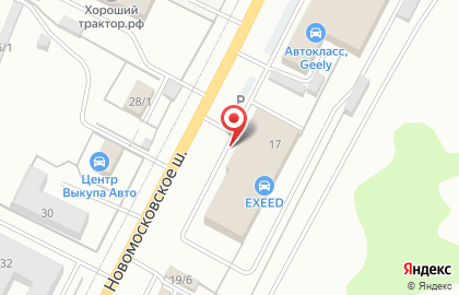 Банкомат МИнБанк на Новомосковском шоссе на карте