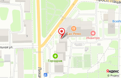 Салон штор и предметов интерьера Гламур на Лихачёвском шоссе на карте