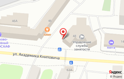 Магазин Лепесток на улице Академика Книповича на карте