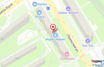 Восторг на Пражской улице на карте