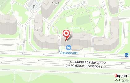 Алкогольный супермаркет Норман на улице Маршала Захарова на карте