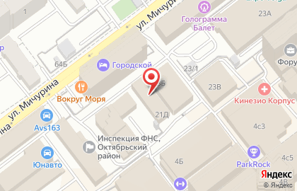 Компания Реформа в Октябрьском районе на карте