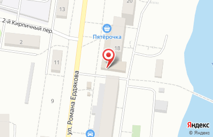 Магазин Звениговский мясокомбинат на улице Романа Ердякова на карте