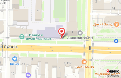 Приемная Уполномоченного по правам человека в Рязанской области на карте
