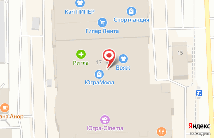 Кафе быстрого питания Колобок в Ханты-Мансийске на карте