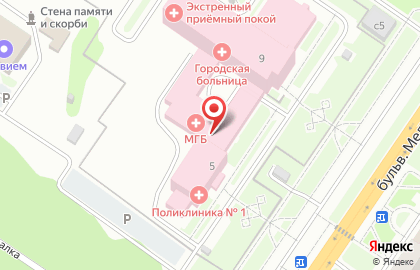 Консультативно-диагностический центр Междуреченская городская больница на карте