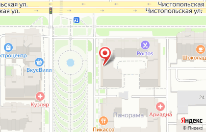 Магазин Посудный двор в Ново-Савиновском районе на карте