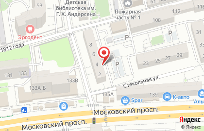Продуктовый магазин в Калининграде на карте