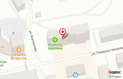 Аптека Формула здоровья в Заозёрске на карте