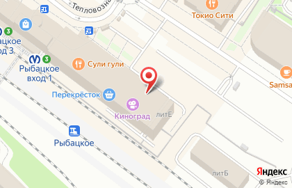 Перекресток в Невском районе на карте