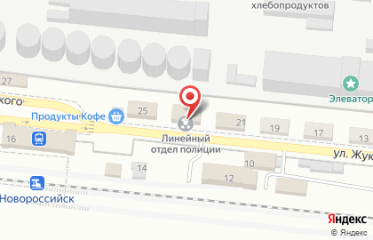 Линейный отдел полиции на улице Жуковского на карте