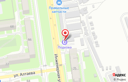 Шиномонтажная мастерская на Инженерной, 25а на карте
