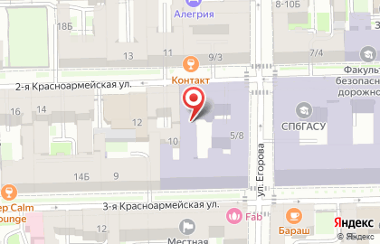 Спб. Государственный Архитектурно-строительный Университет, Проектная Студия на карте