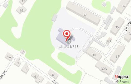 Муниципальное бюджетное общеобразовательное учреждение Основная школа №13 на карте