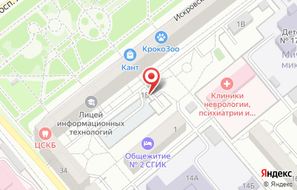 Автостоянка РКЦ-Прогресс в Октябрьском районе на карте