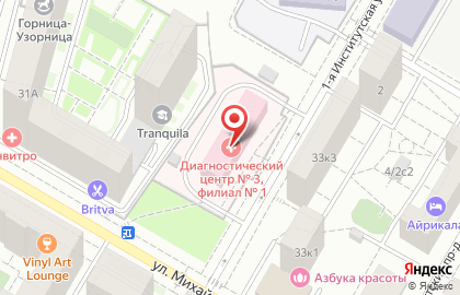 Женская консультация ГКБ №29 им. Н.Э. Баумана на улице Михайлова на карте
