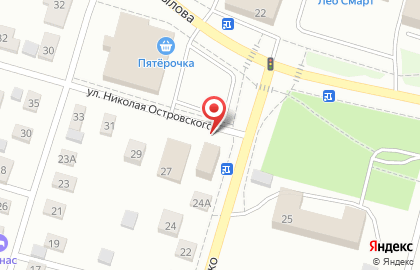 Автомагазин Братский Авто на улице Николая Островского на карте