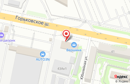 Торгово-сервисный центр ВерШина на Горьковском шоссе на карте