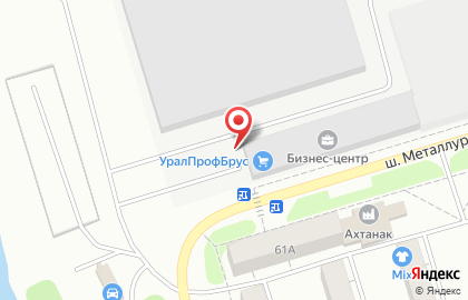 Бизнес-центр на шоссе Металлургов на карте