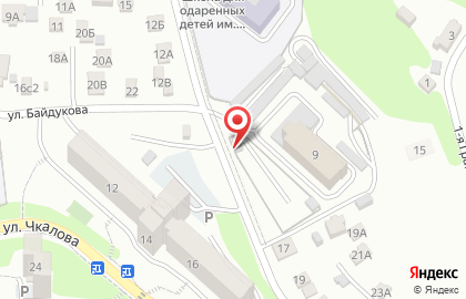 Автостоянка на Чапаева на карте