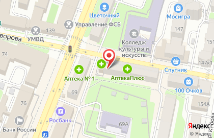 Магазин сантехники Сантехторг на улице Суворова на карте