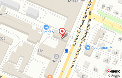Пункт авторазбора Автотоп на проспекте Станке Димитрова на карте
