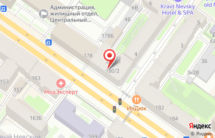 Ината на площади Александра Невского I на карте