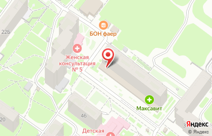 Магазин мясной продукции Лысковский Мясокомбинат на улице Сергея Есенина на карте