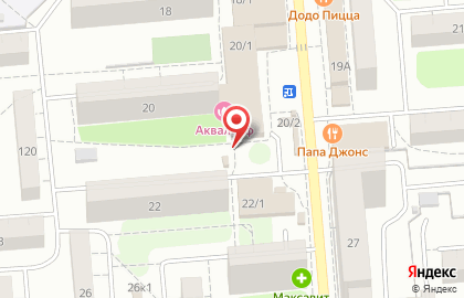 Киоск по продаже колбасных изделий и сыров Никарас на площади Карла Маркса на карте