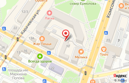 Магазин Анжелика на 1-й Посадской улице на карте