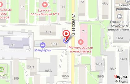 Супермаркет Магнит на Киевской улице на карте