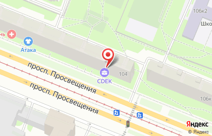 Служба экспресс-доставки Сдэк на Гражданском проспекте на карте