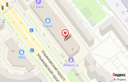 Супермаркет Магнит на Ульяновском проспекте на карте
