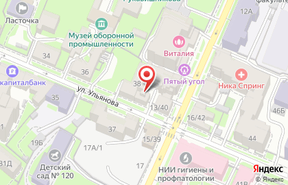 Юридическая компания ЮрсА на улице Ульянова на карте