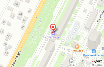 СберБанк на Московской улице в Чехове на карте