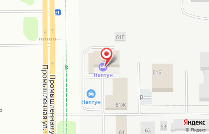Гостиница Нептун на Промышленной улице на карте