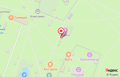 Киоск быстрого питания на улице Кузьминского парка на карте