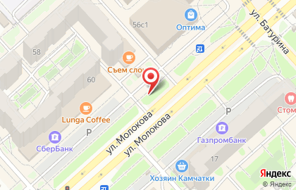 Цветочный супермаркет на ул. Молокова, 58/1 на карте