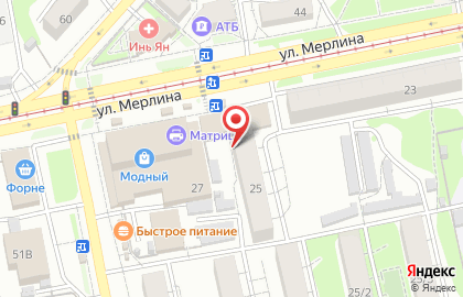 Студия красоты Гранат на улице Петра Мерлина на карте